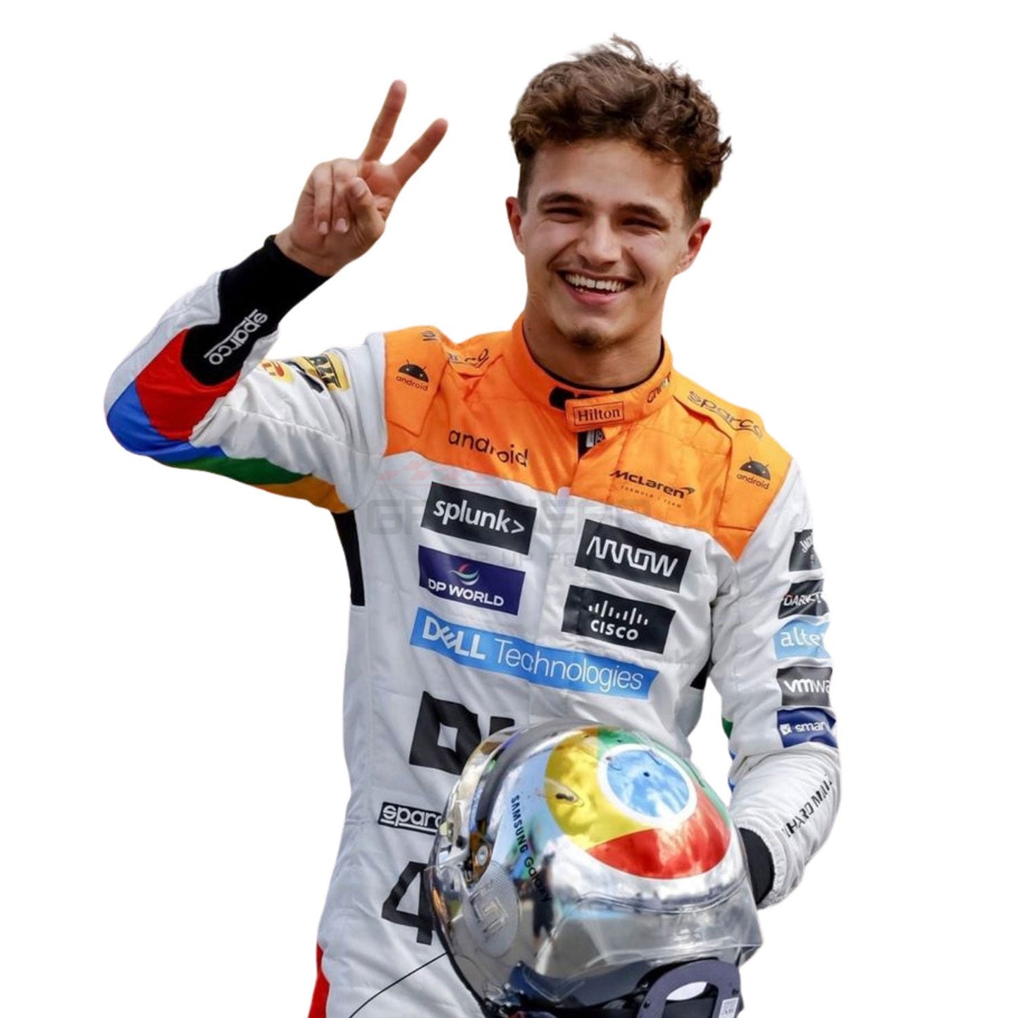 2023 Lando Norris Silverstone F1 Racing Suit Team McLaren