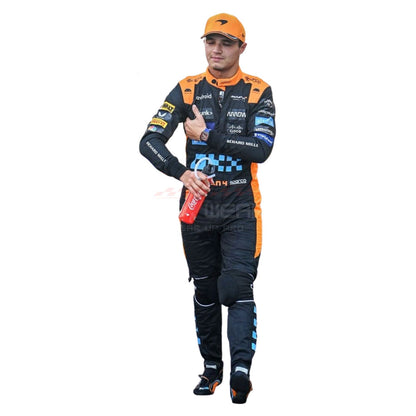 2023 Lando Norris Singapore GP F1 Racing Suit Team McLaren