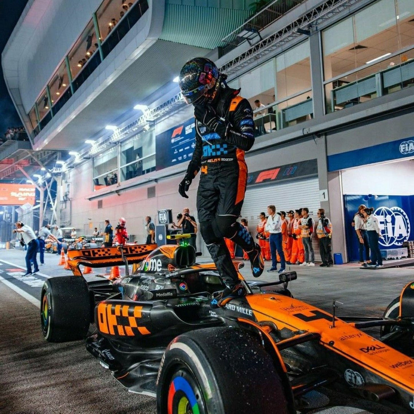 2023 Lando Norris Singapore GP F1 Racing Suit Team McLaren