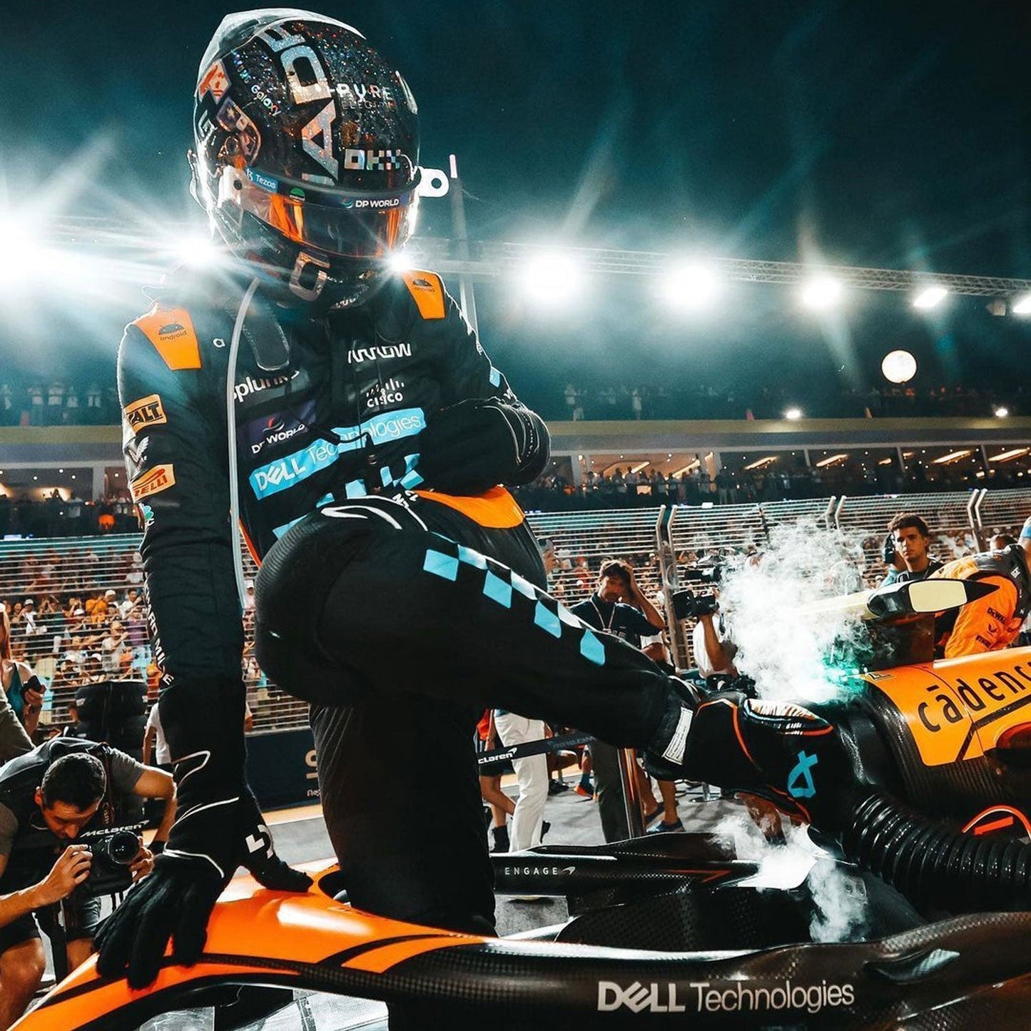 2023 Lando Norris Singapore GP F1 Racing Suit Team McLaren