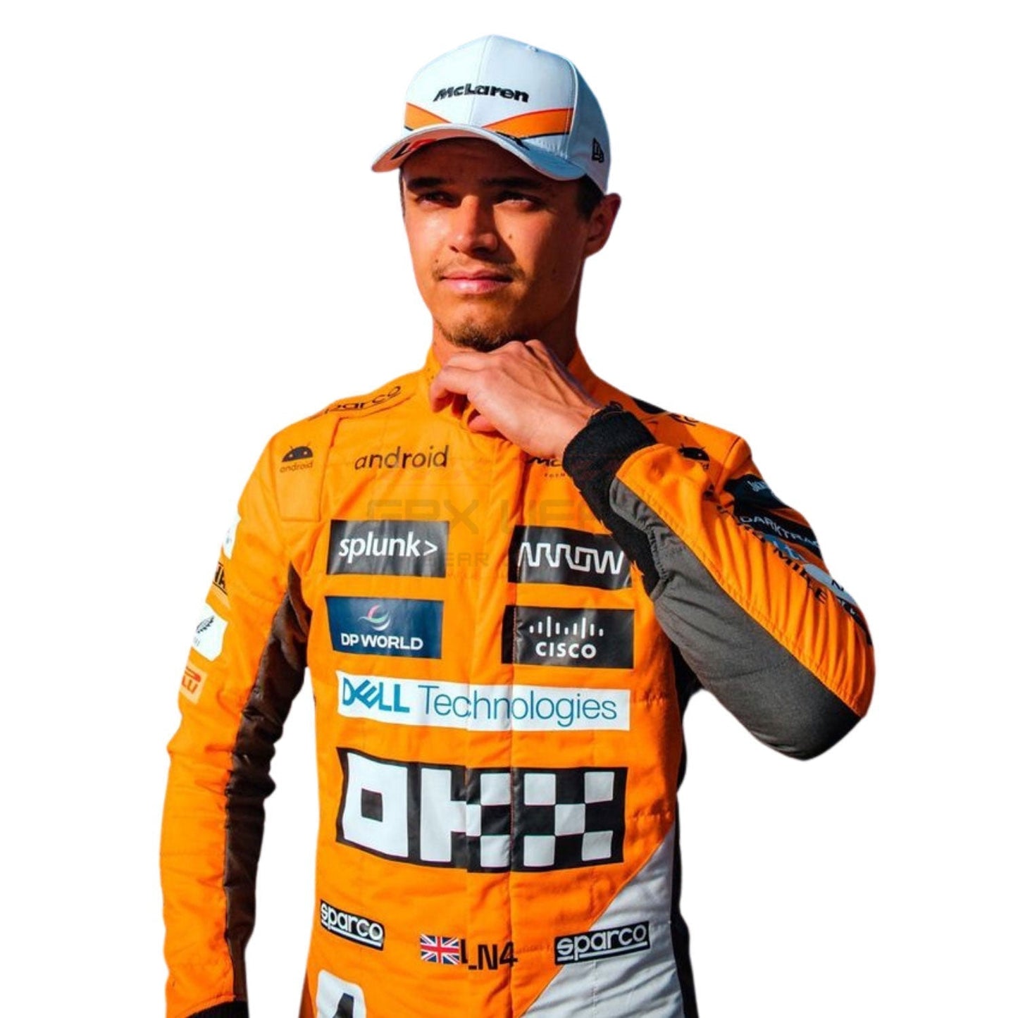 2023 Lando Norris 'Triple Crown' Spanish GP F1 Racing Suit Team McLaren