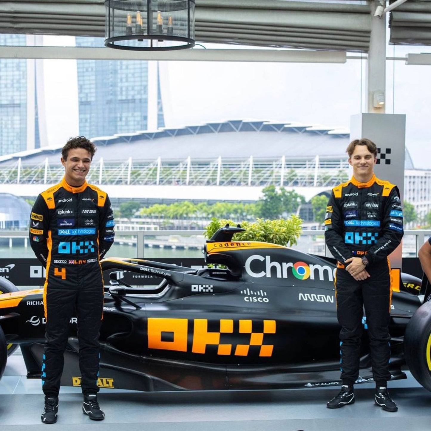 2023 Oscar Piastri Singapore GP F1 Racing Suit Team McLaren