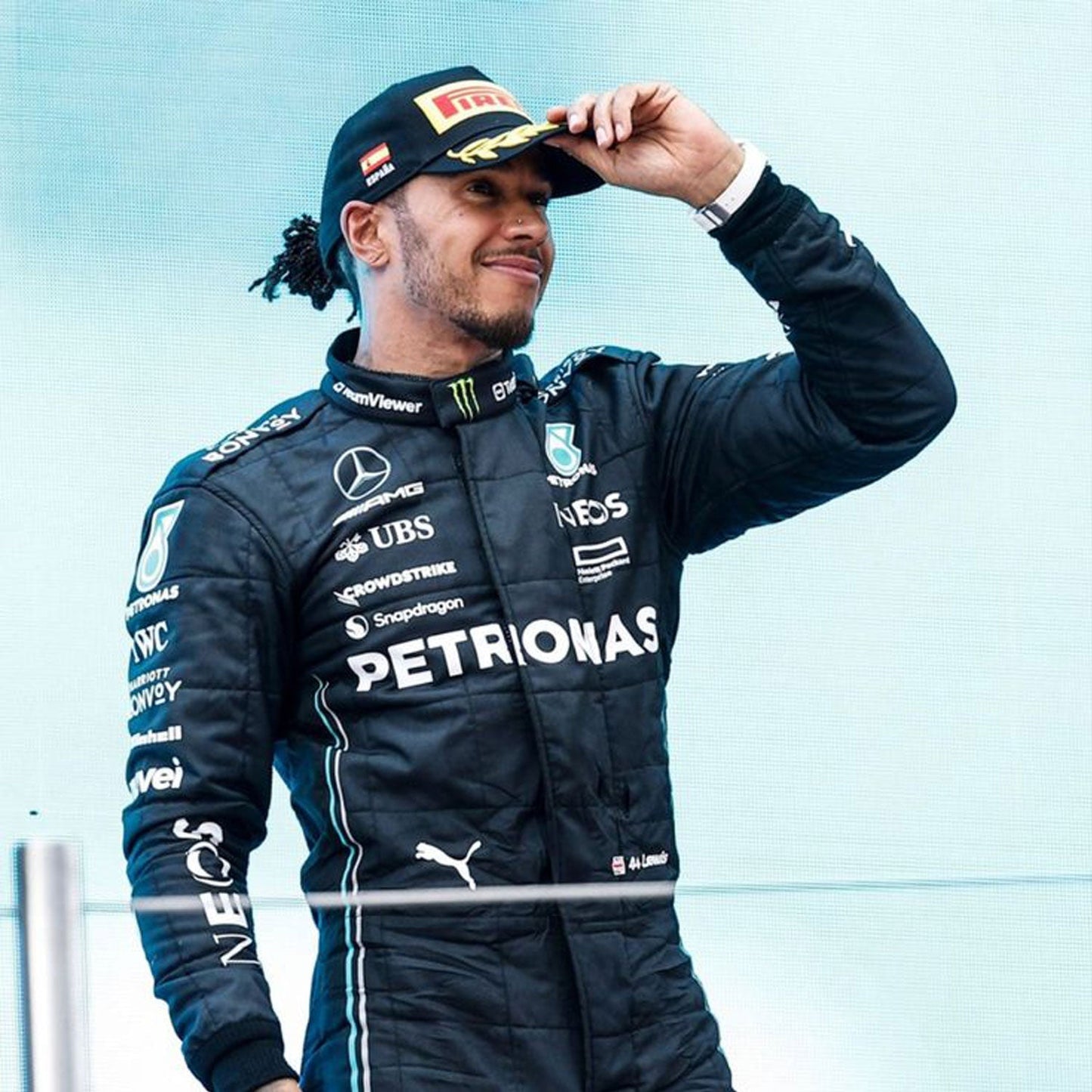 2023 Lewis Hamilton F1 Racing Suit Team Mercedes