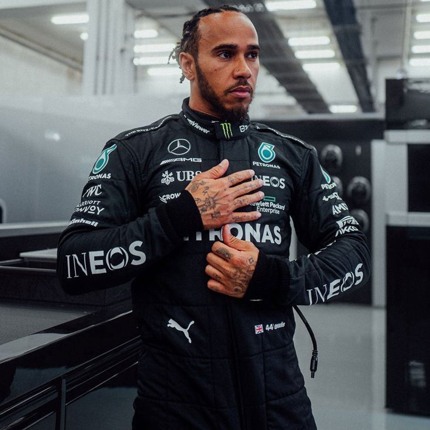 2023 Lewis Hamilton F1 Racing Suit Team Mercedes