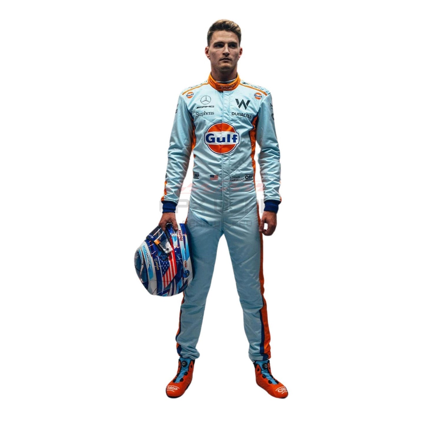 2023 Logan Sargeant Gulf Singapore GP F1 Racing Suit Team Williams