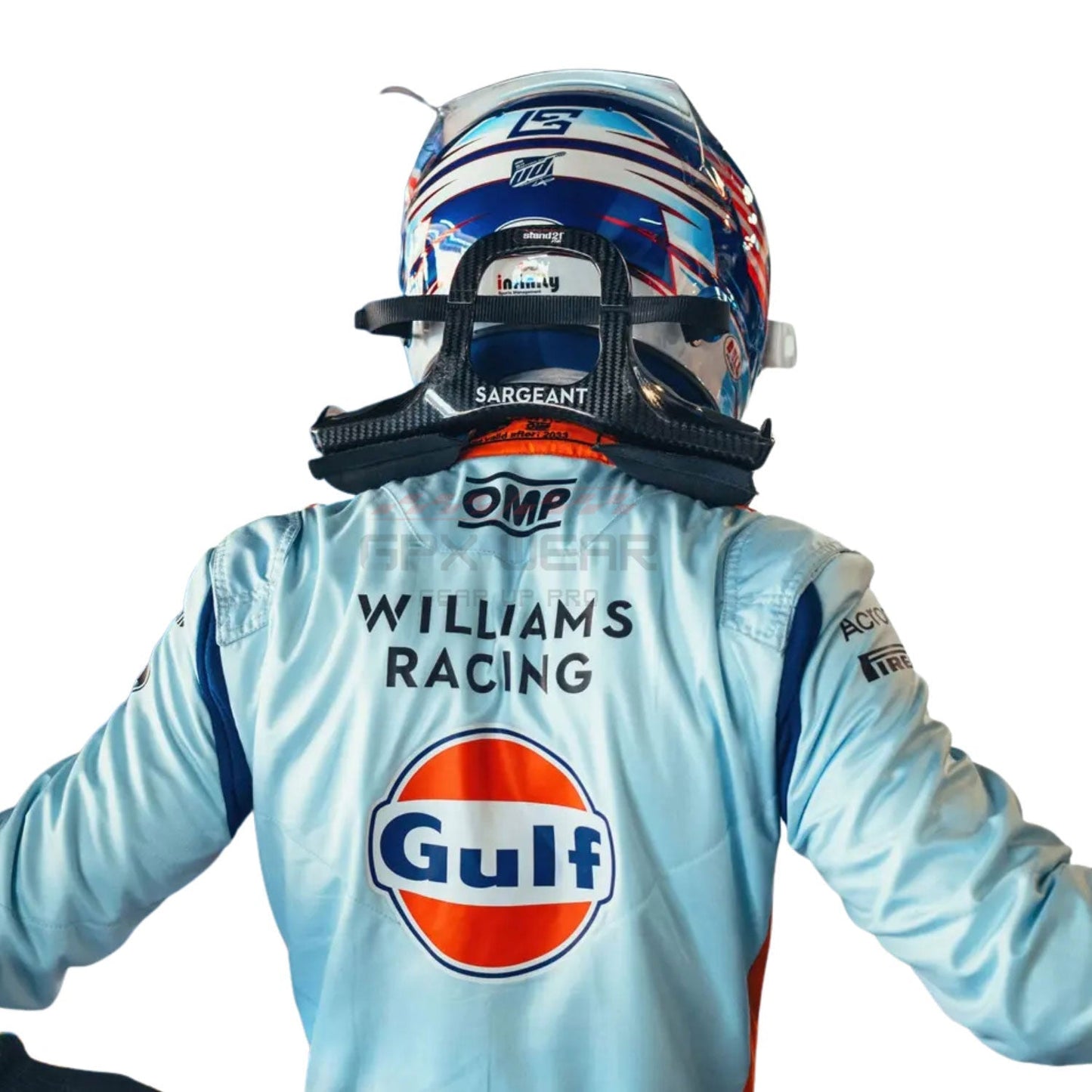 2023 Logan Sargeant Gulf Singapore GP F1 Racing Suit Team Williams