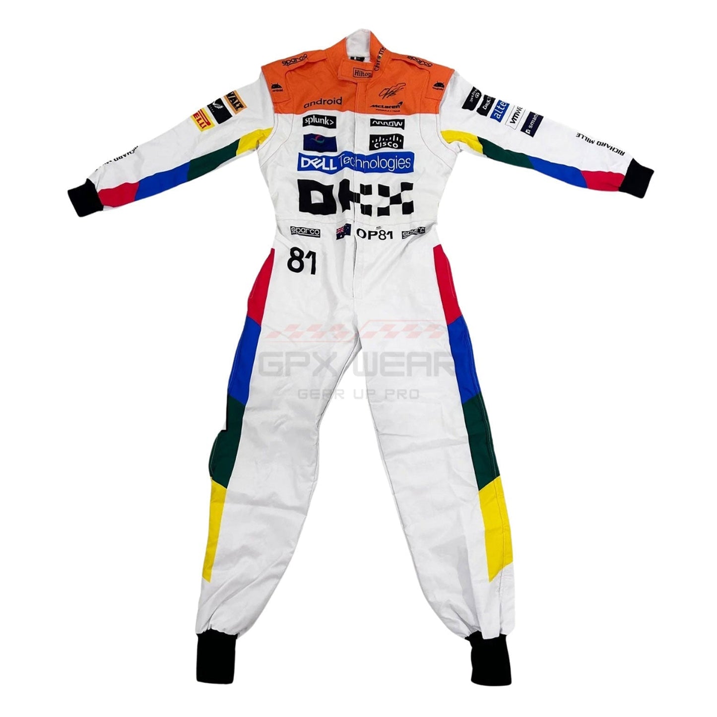 2023 Oscar Piastri Silverstone F1 Racing Suit Team McLaren