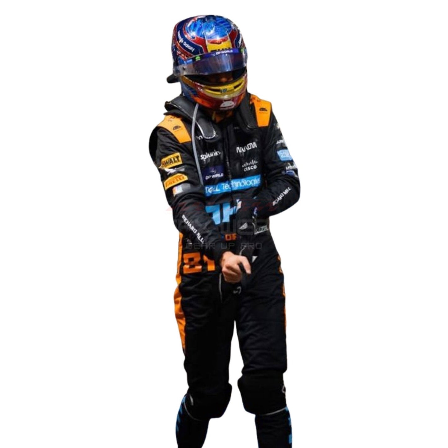 2023 Oscar Piastri Singapore GP F1 Racing Suit Team McLaren