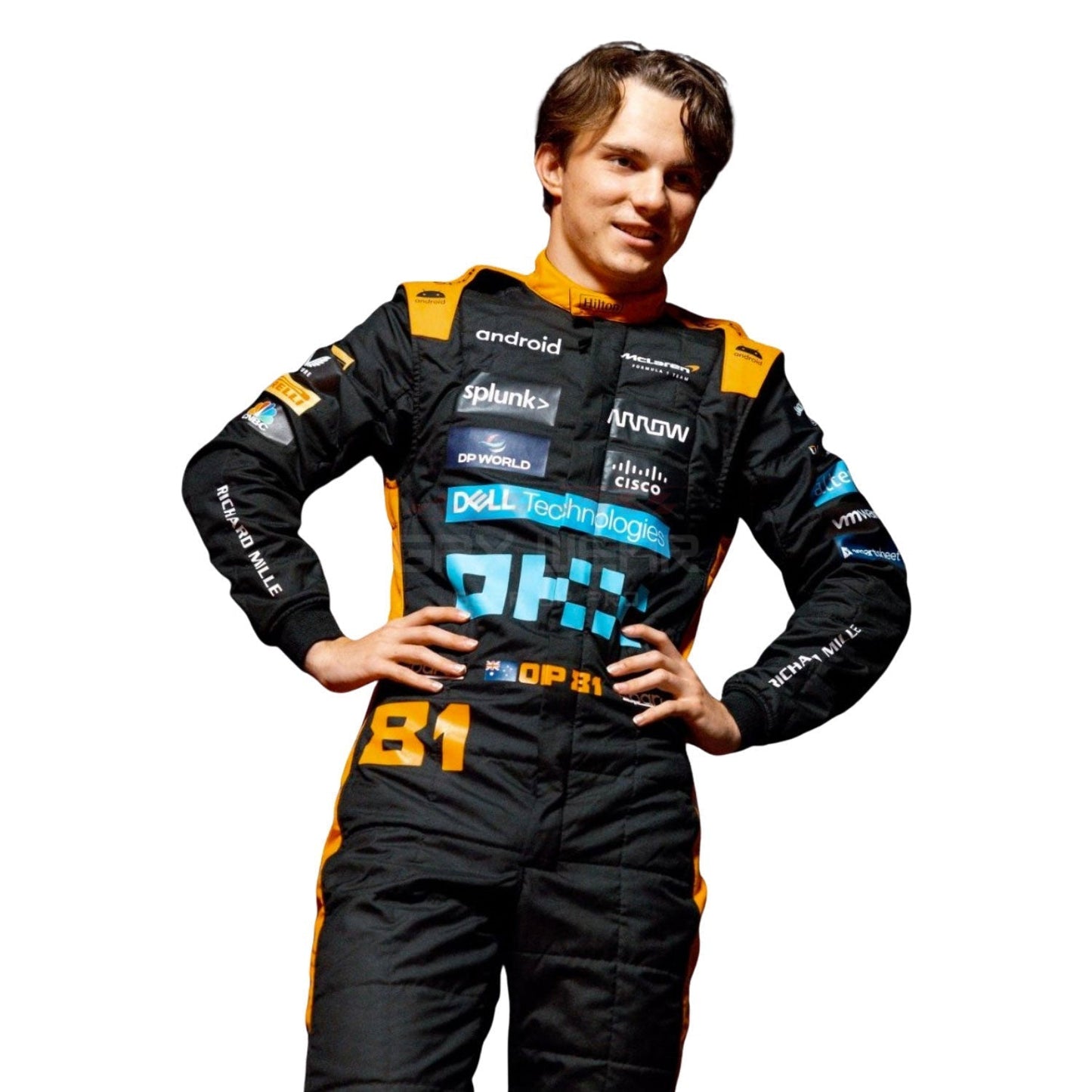 2023 Oscar Piastri Singapore GP F1 Racing Suit Team McLaren