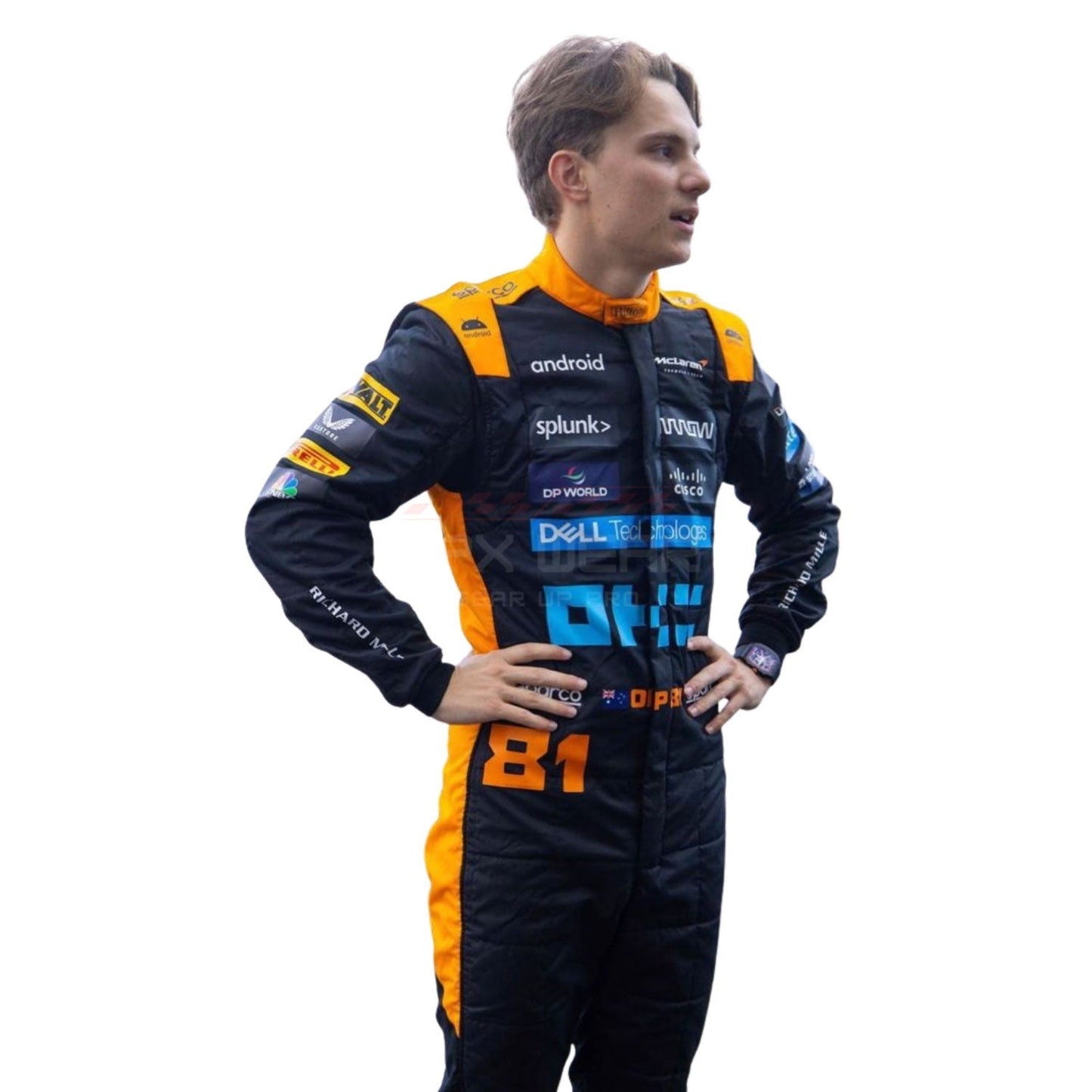 2023 Oscar Piastri Singapore GP F1 Racing Suit Team McLaren