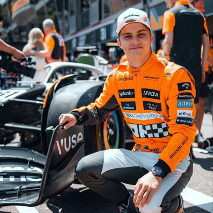 2023 Oscar Piastri 'Triple Crown' Spanish GP F1 Racing Suit Team McLaren