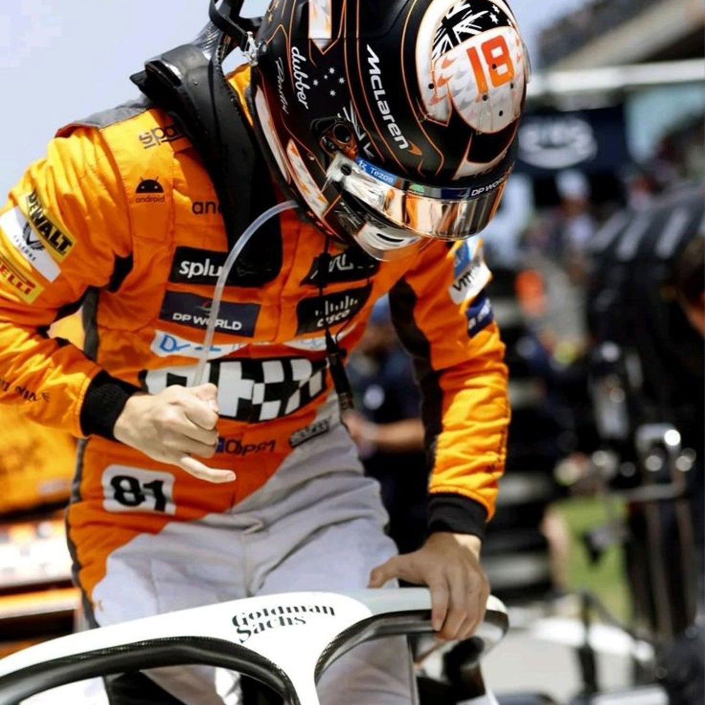 2023 Oscar Piastri 'Triple Crown' Spanish GP F1 Racing Suit Team McLaren