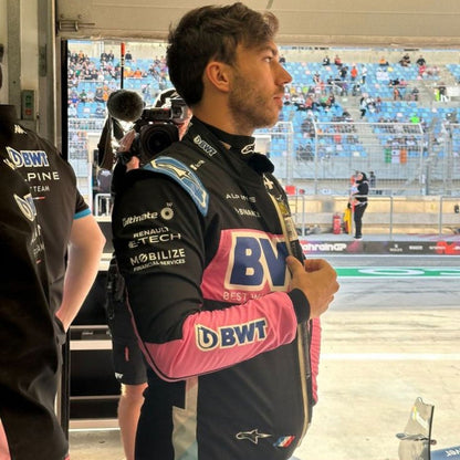 2023 Pierre Gasly Mexico GP F1 Racing Suit Team BWT Alpine