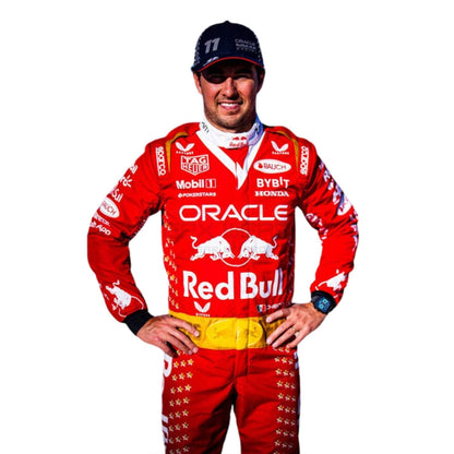 2023 Sergio Perez Las Vegas Grand Prix F1 Racing Suit Team Red Bull