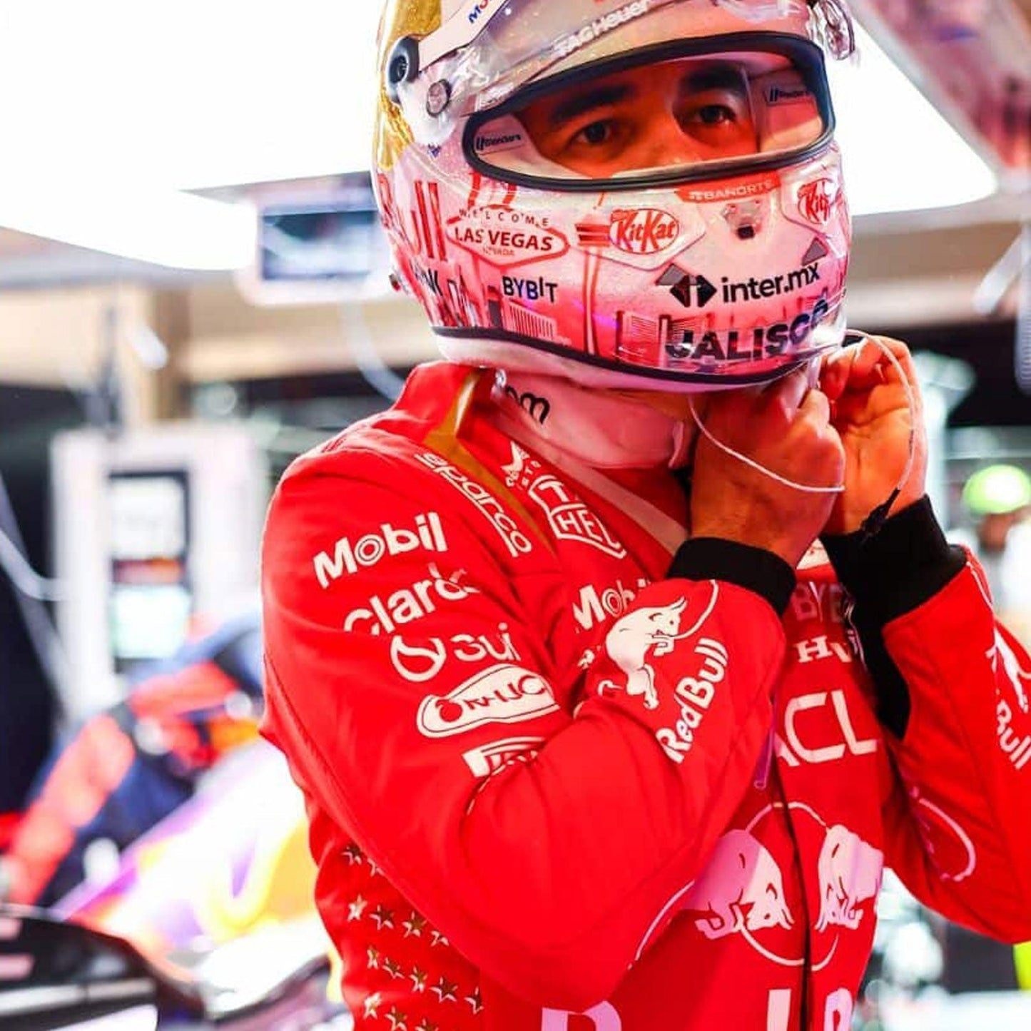 2023 Sergio Perez Las Vegas Grand Prix F1 Racing Suit Team Red Bull
