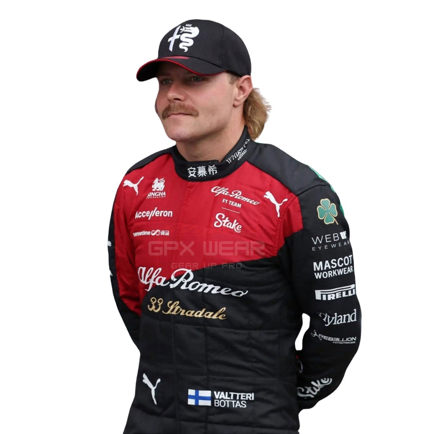 2023 Valtteri Bottas Italian GP F1 Racing Suit Team Alfa Romeo