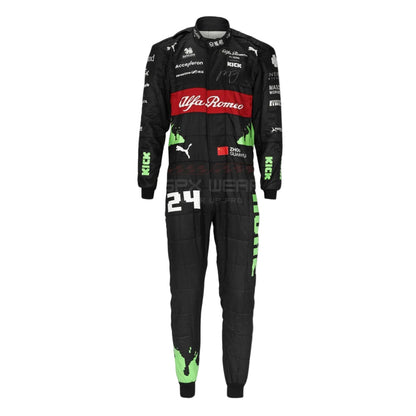 2023 Zhou Guanyu Belgian GP F1 Racing Suit Team Alfa Romeo