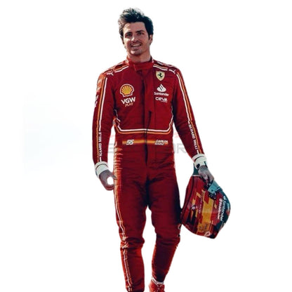 2024 Carlos Sainz F1 Racing Suit Team Ferrari