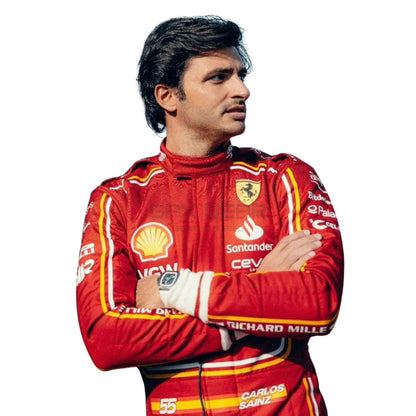 2024 Carlos Sainz F1 Racing Suit Team Ferrari