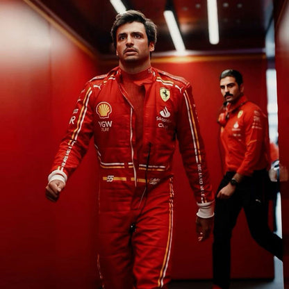 2024 Carlos Sainz F1 Racing Suit Team Ferrari