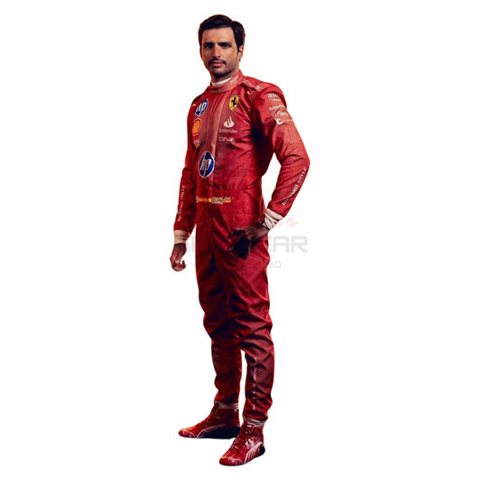 2024 Carlos Sainz Jr. Las Vegas GP F1 Racing Suit Team Ferrari