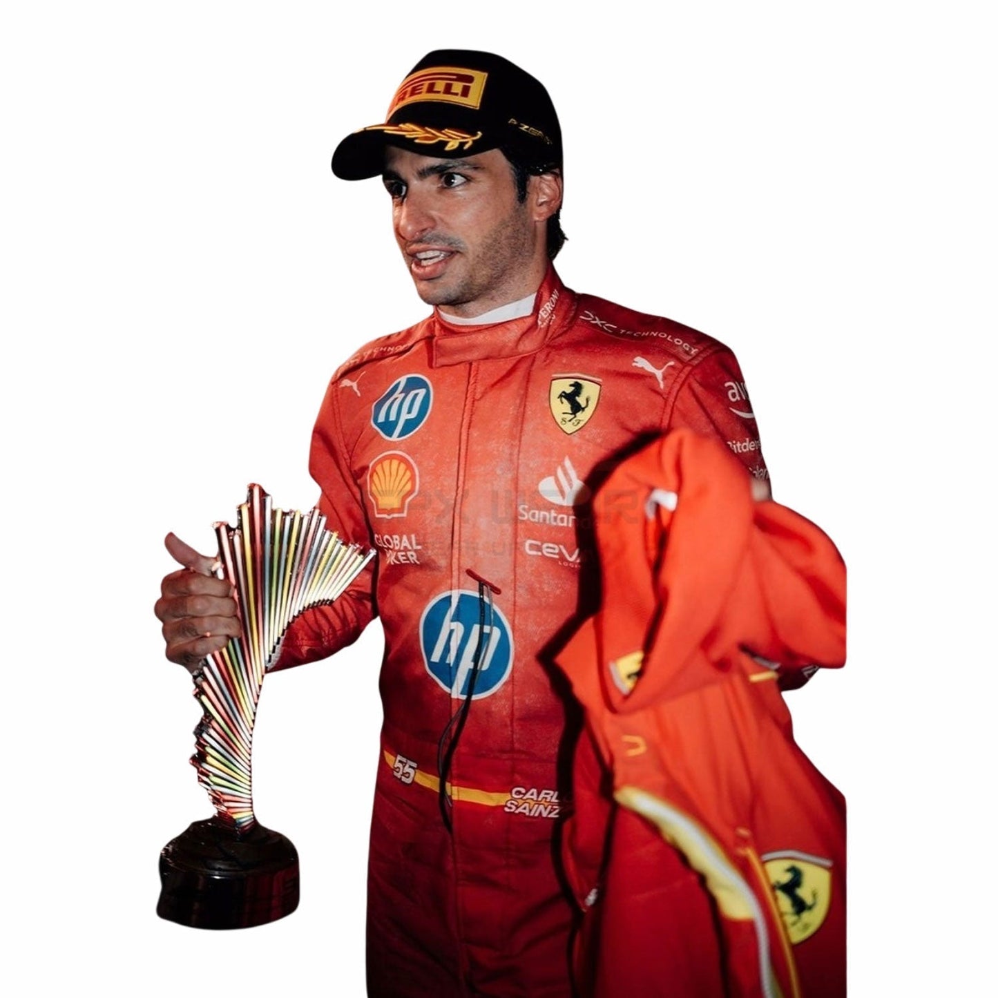 2024 Carlos Sainz Jr. Las Vegas GP F1 Racing Suit Team Ferrari