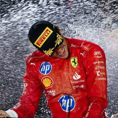 2024 Carlos Sainz Jr. Las Vegas GP F1 Racing Suit Team Ferrari