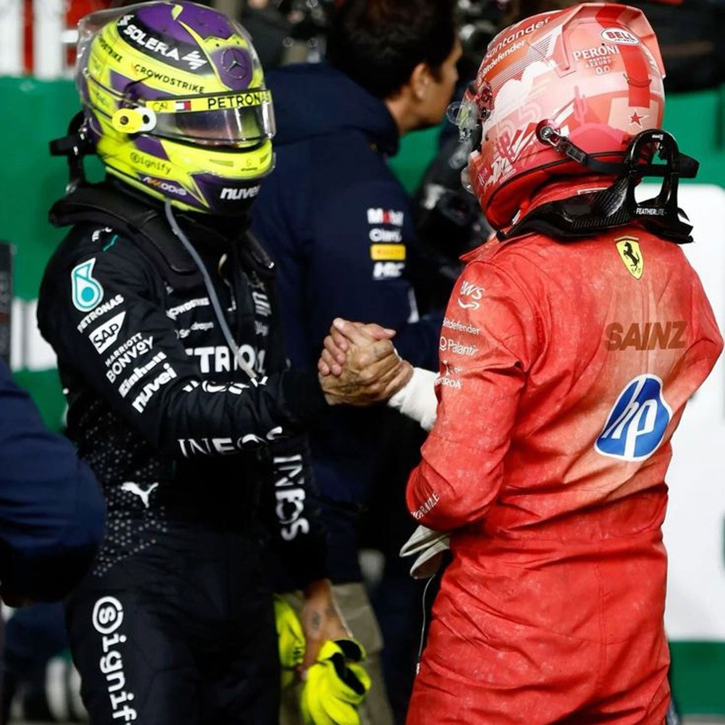 2024 Carlos Sainz Jr. Las Vegas GP F1 Racing Suit Team Ferrari