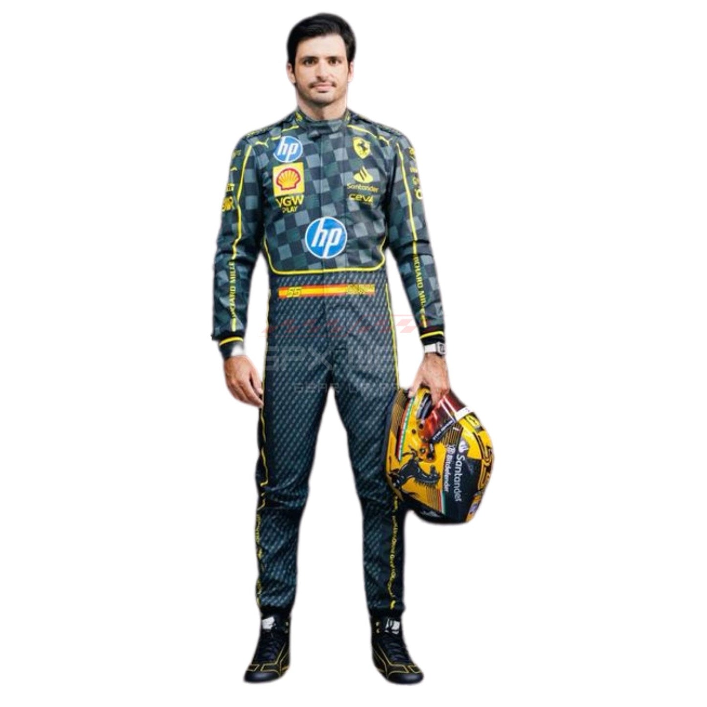 2024 Carlos Sainz Jr Italy GP F1 Racing Suit Team Ferrari