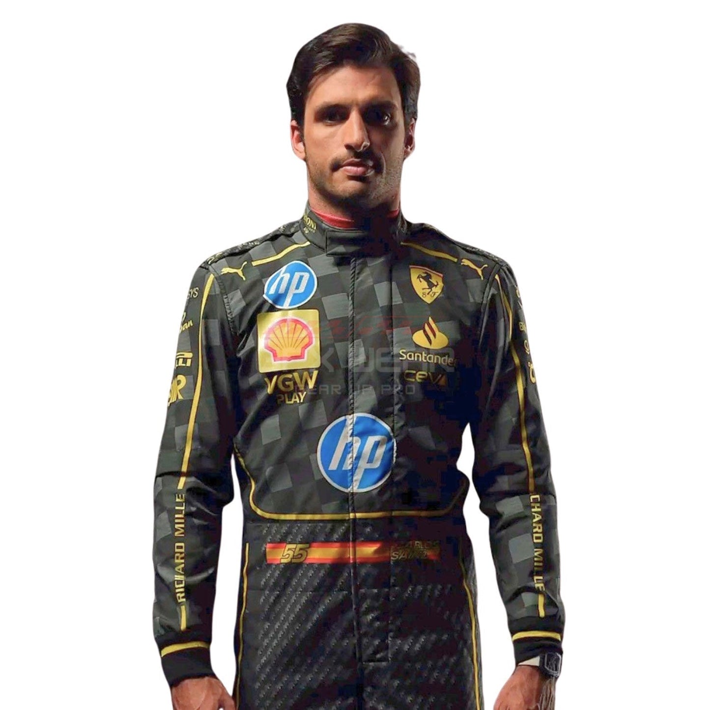 2024 Carlos Sainz Jr Italy GP F1 Racing Suit Team Ferrari