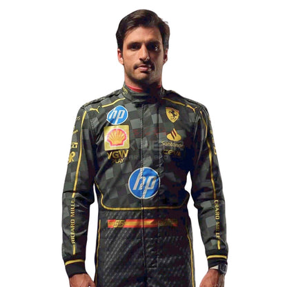 2024 Carlos Sainz Jr Italy GP F1 Racing Suit Team Ferrari