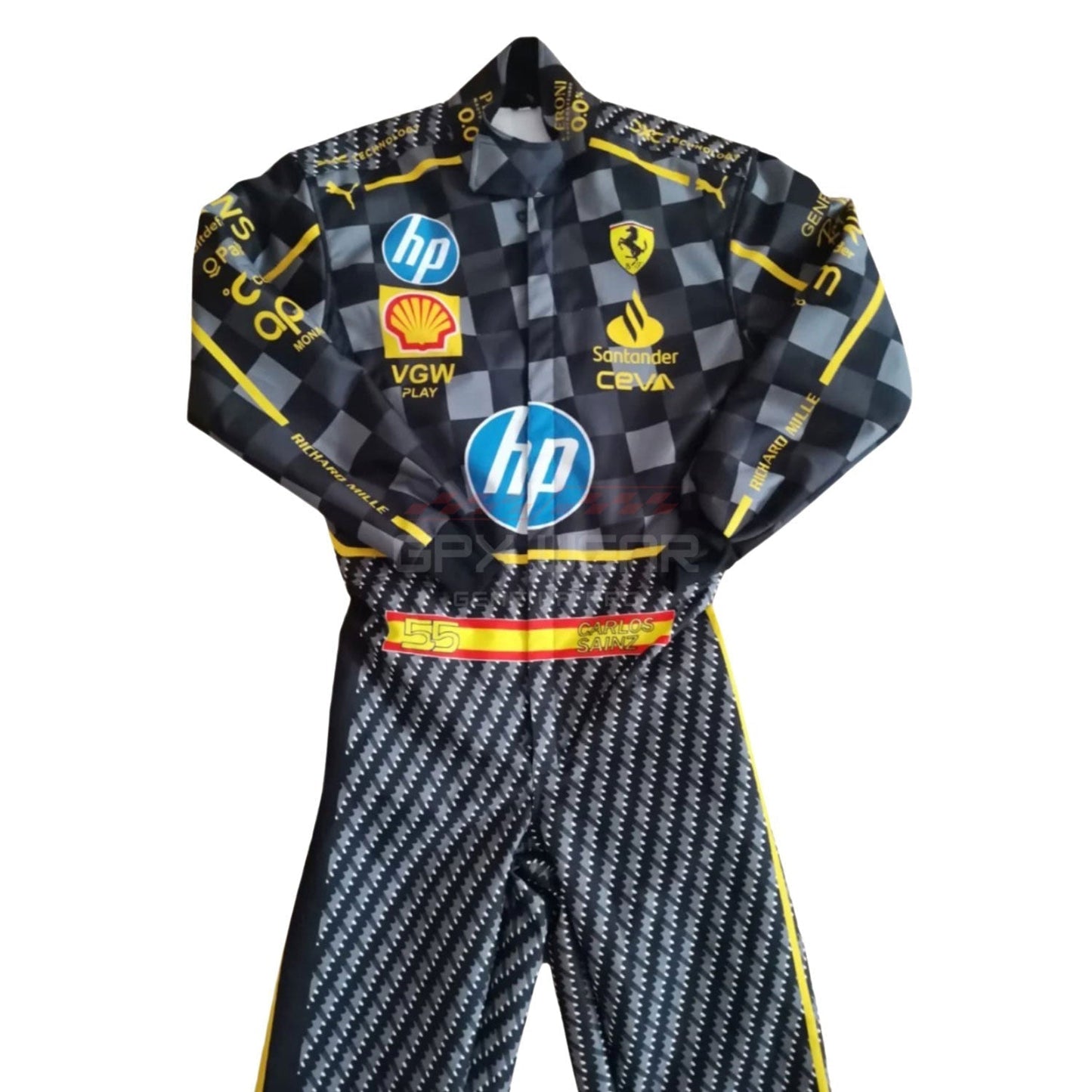 2024 Carlos Sainz Jr Italy GP F1 Racing Suit Team Ferrari