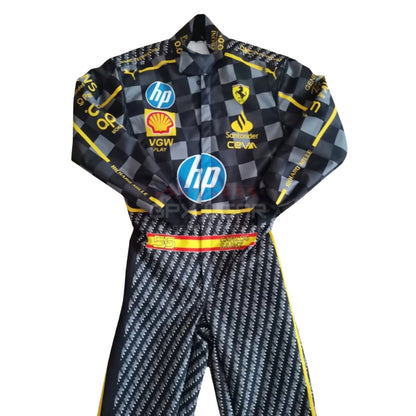 2024 Carlos Sainz Jr Italy GP F1 Racing Suit Team Ferrari
