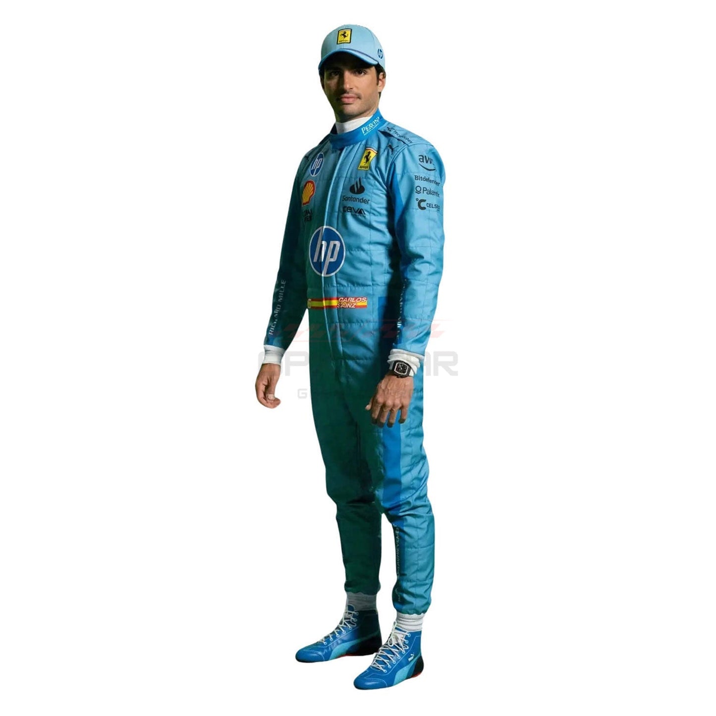 2024 Carlos Sainz Jr Miami Grand Prix F1 Racing Suit Team Ferrari