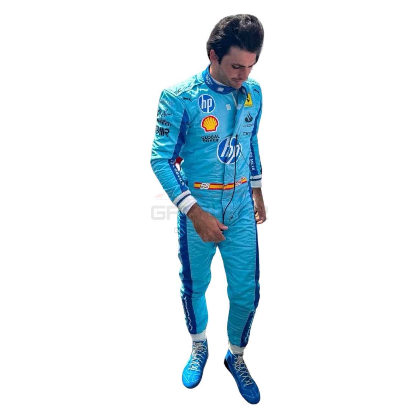 2024 Carlos Sainz Jr Miami Grand Prix F1 Racing Suit Team Ferrari