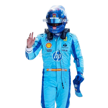 2024 Carlos Sainz Jr Miami Grand Prix F1 Racing Suit Team Ferrari