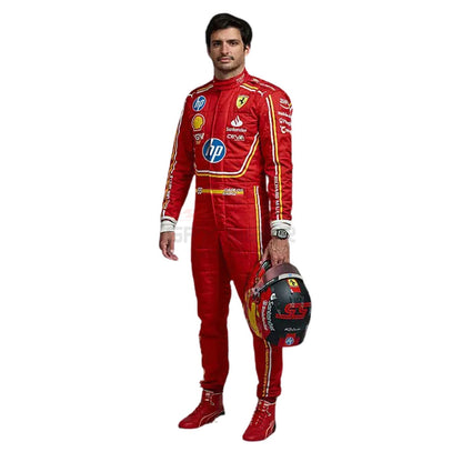 2024 Carlos Sainz Jr Monaco GP F1 Racing Suit Team Ferrari
