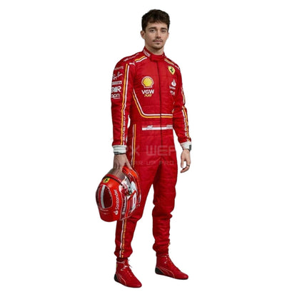 2024 Charles Leclerc F1 Racing Suit Team Ferrari
