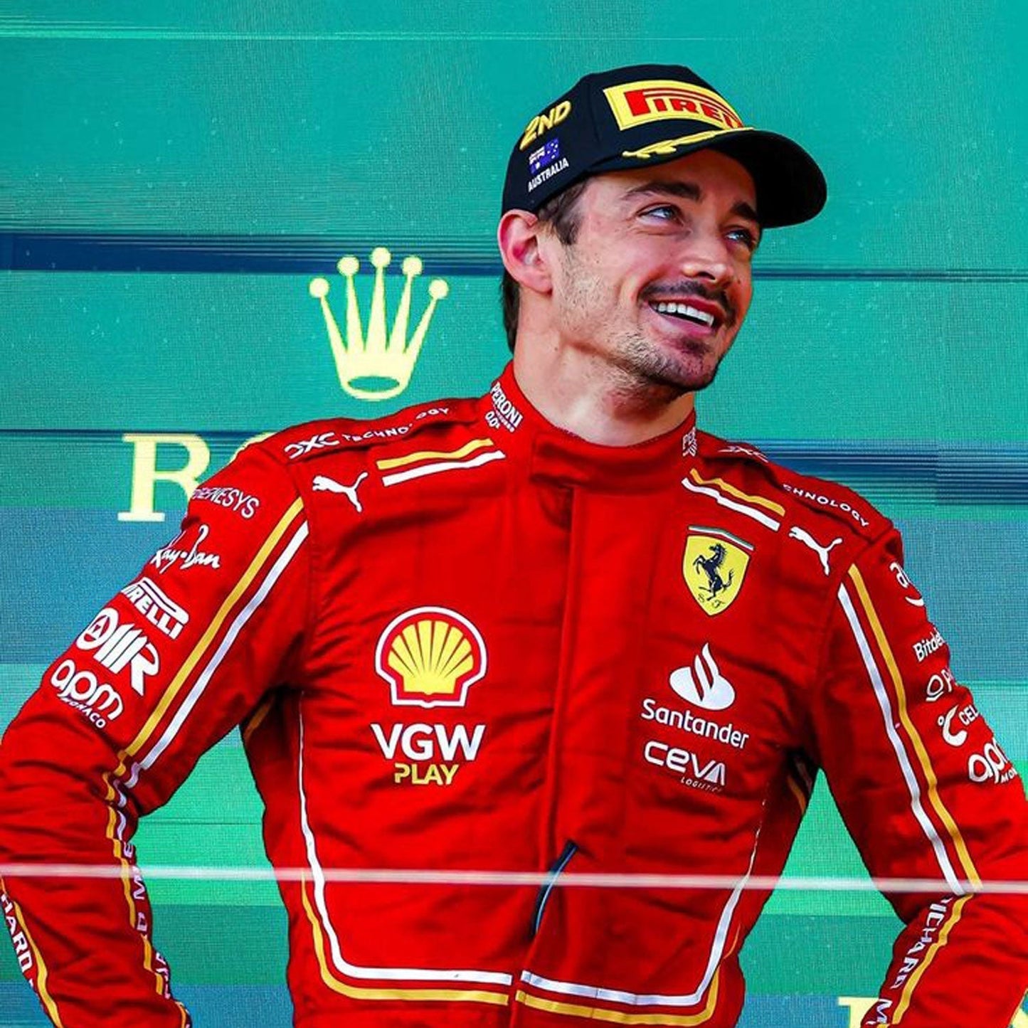 2024 Charles Leclerc F1 Racing Suit Team Ferrari