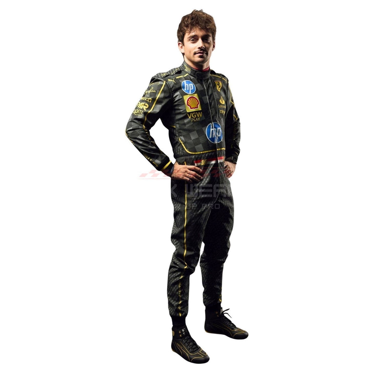 2024 Charles Leclerc Italy GP F1 Racing Suit Team Ferrari