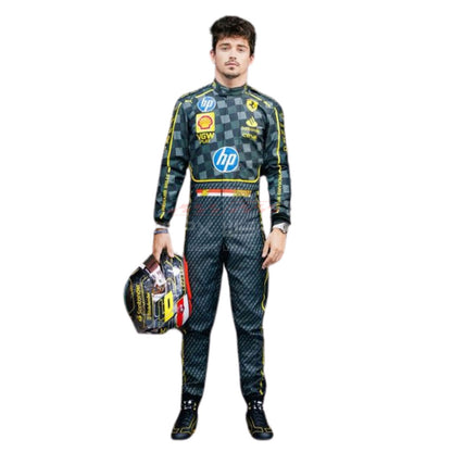 2024 Charles Leclerc Italy GP F1 Racing Suit Team Ferrari