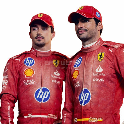 2024 Charles Leclerc Las Vegas GP F1 Racing Suit Team Ferrari