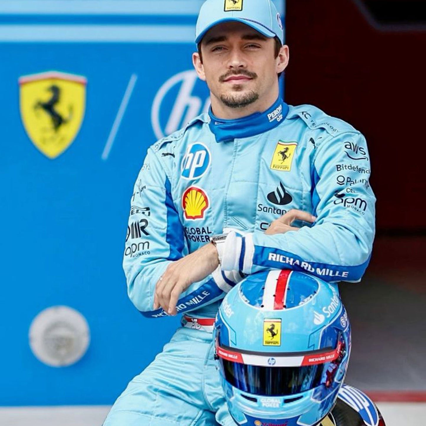2024 Charles Leclerc Miami Grand Prix F1 Racing Suit Team Ferrari