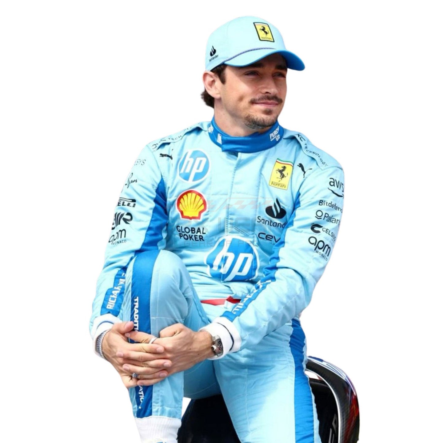 2024 Charles Leclerc Miami Grand Prix F1 Racing Suit Team Ferrari