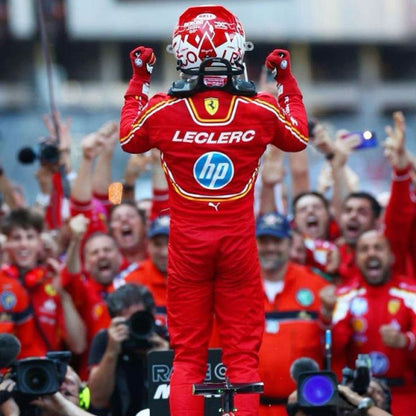 2024 Charles Leclerc Monaco GP F1 Racing Suit Team Ferrari