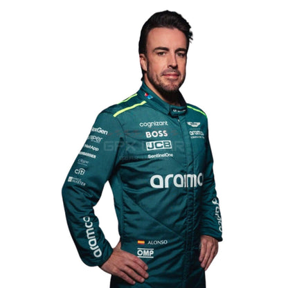 2024 Fernando Alonso F1 Racing Suit Team Aston Martin