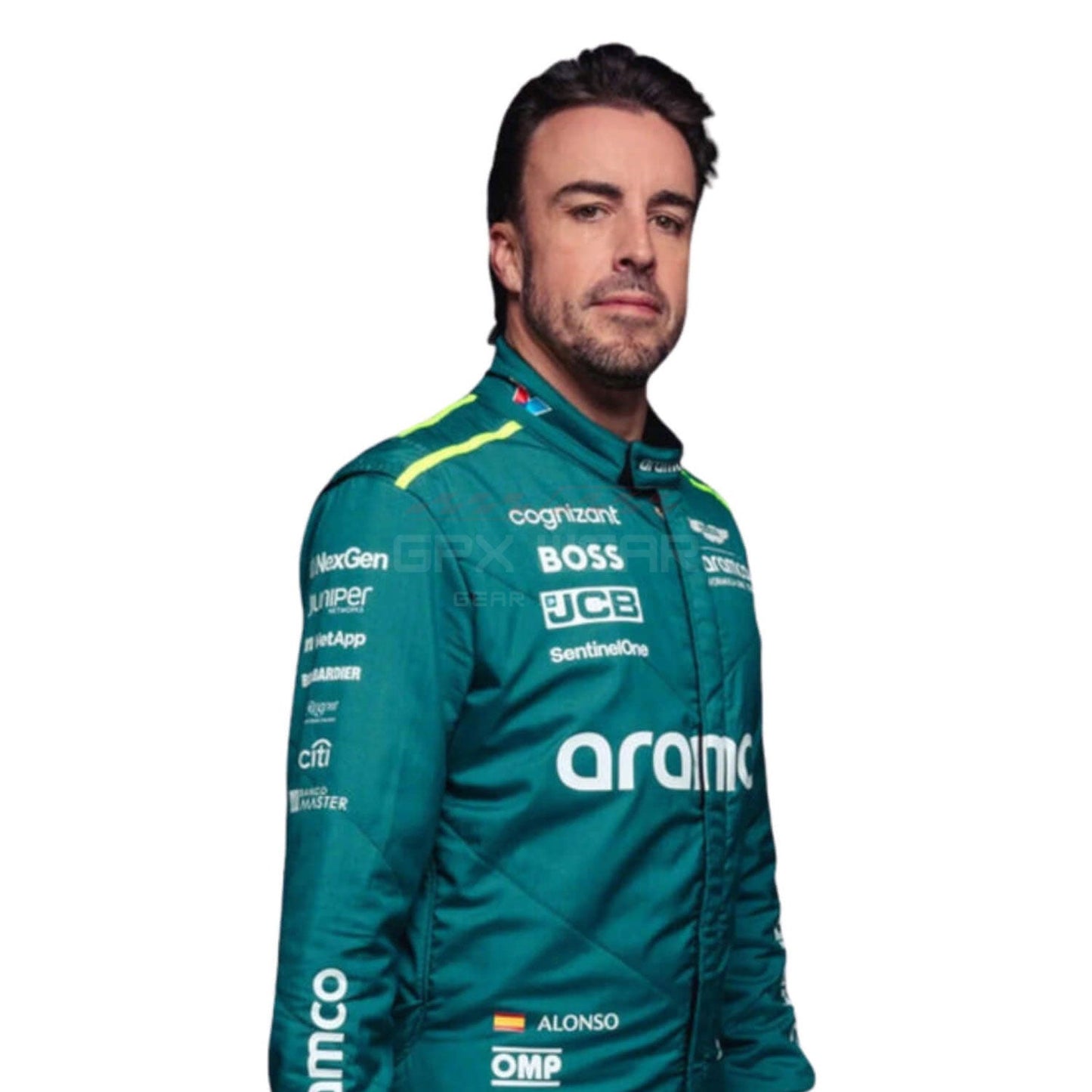 2024 Fernando Alonso F1 Racing Suit Team Aston Martin