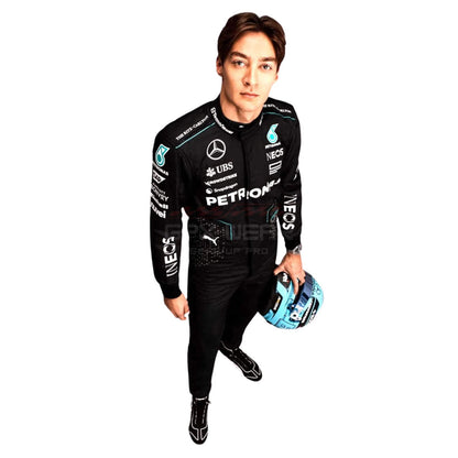 2024 George Russell F1 Racing Suit Team Mercedes