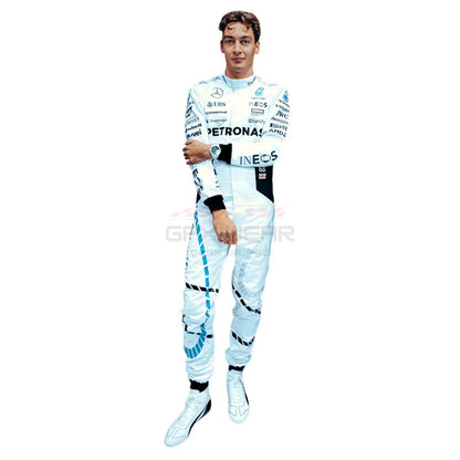 2024 George Russell Qatar GP F1 Racing Suit Team Mercedes