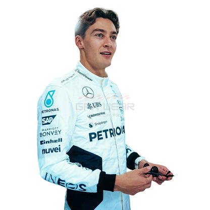 2024 George Russell Qatar GP F1 Racing Suit Team Mercedes